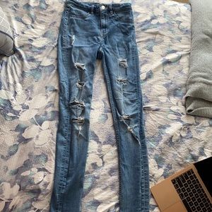 Divided (H&M). Size 2 ripped jeans.